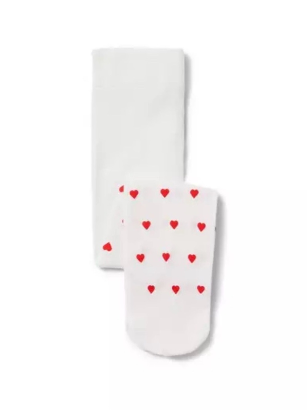 NWT ♥️Janie and Jack White Tights with Pink and Red Heart Pattern. 12-24 mo